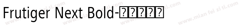 Frutiger Next Bold字体转换